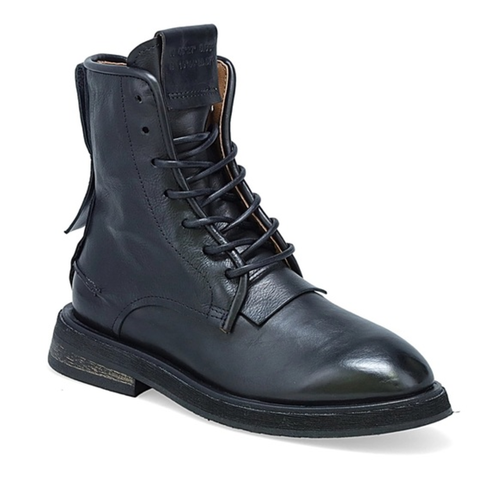 A.S. 98 Chevy Combat Lace‎ Up Zip Moto Boot